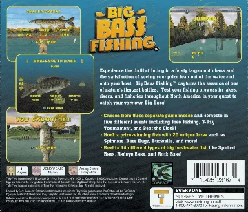 Big Bass Fishing (US) box cover back